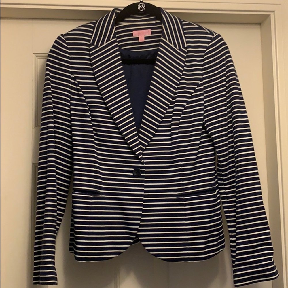 Lilly Pulitzer cotton stripe blazer